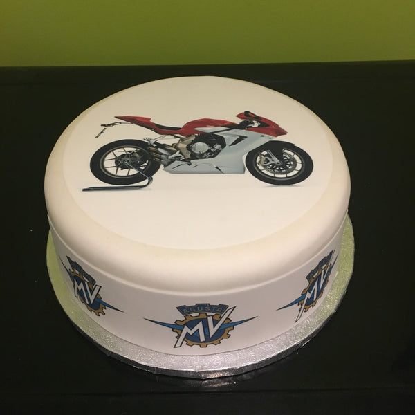 MV Agusta Motorbike Edible Icing Cake Topper