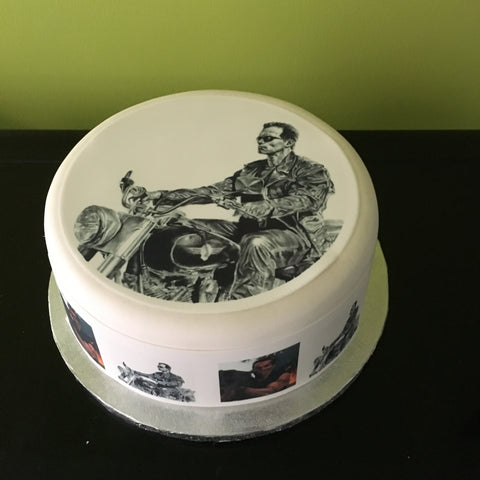The Terminator Edible Icing Cake Topper 03