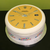 Watch Face Edible Icing Cake Topper 01