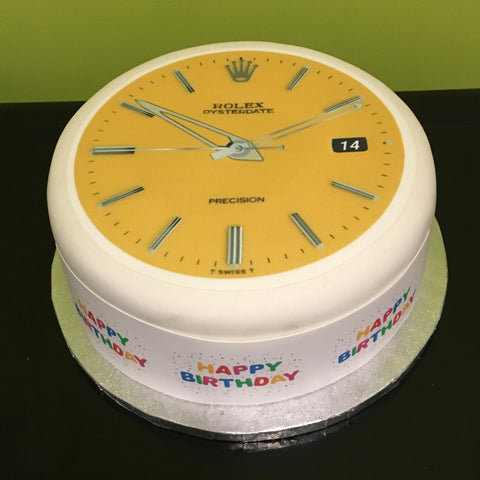 Watch Face 01 Edible Icing Cake Topper