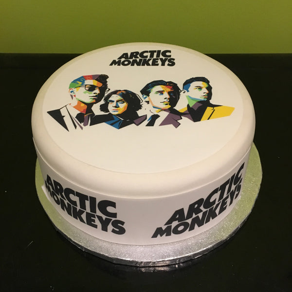 Arctic Monkeys 01 Edible Icing Cake Topper or Ribbon