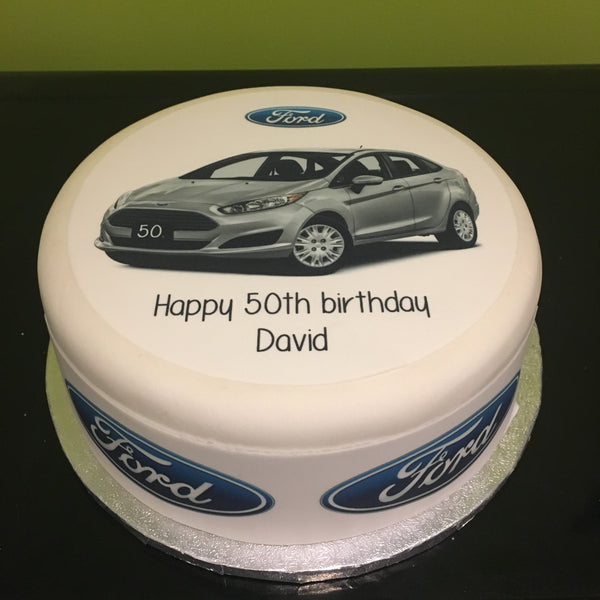 Ford Fiesta Edible Icing Cake Topper