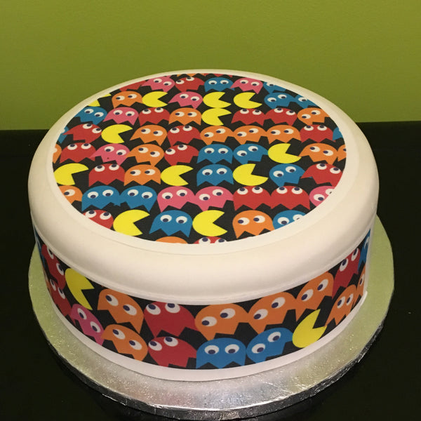 Pacman Edible Icing Cake Topper