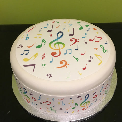 Music Notes 03 Edible Icing Cake Topper