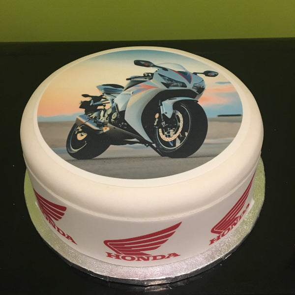 Honda CBR Motorbike Edible Icing Cake Topper 01