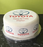Toyota Logo Edible Icing Cake Topper