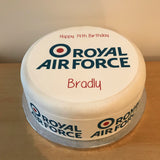 RAF Royal Air Force Logo Edible Icing Cake Topper