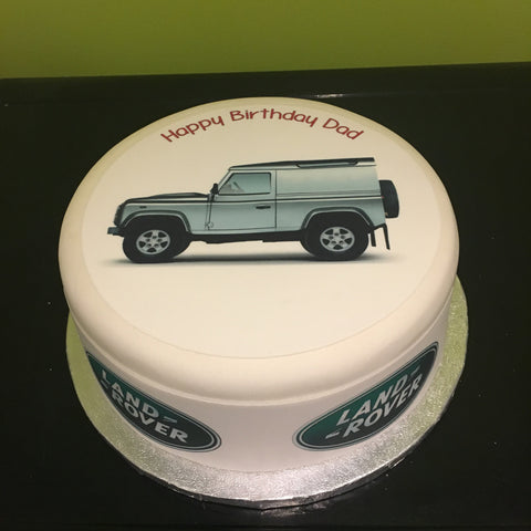 Land Rover 03 Edible Icing Cake Topper