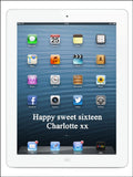 iPad Edible Icing Cake Topper - White