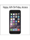 iPhone Edible Icing Cake Topper - Black