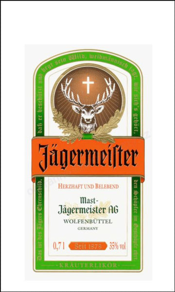 Jagermeister Label Edible Icing Topper