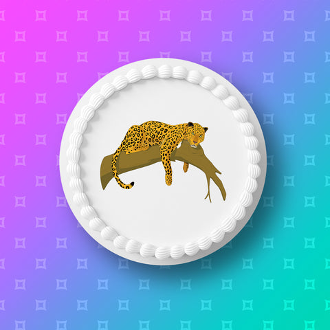 Leopard 01 Edible Icing Cake Topper