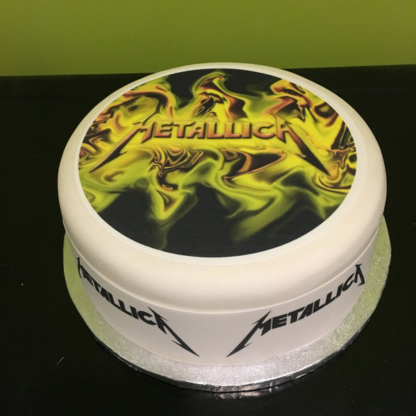 Metallica Edible Icing Cake Topper 01