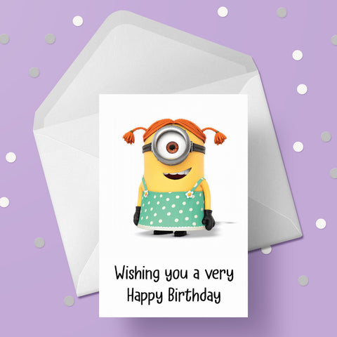 Minions 02 Birthday Card