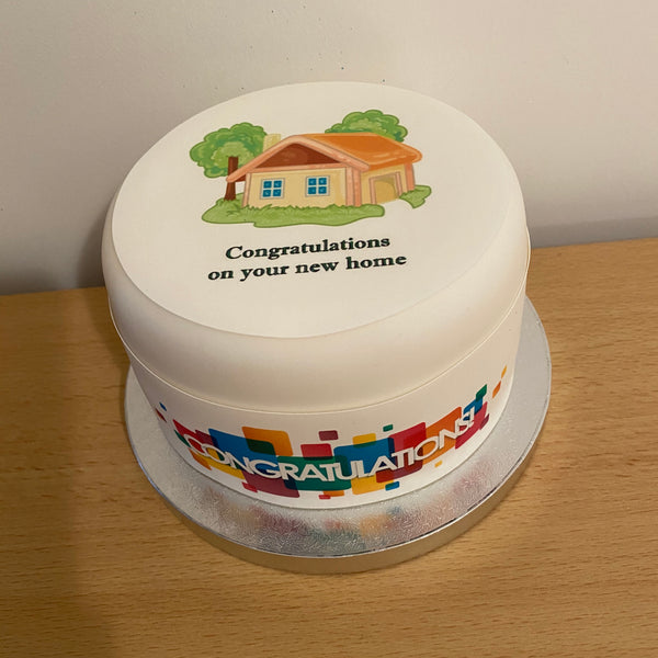 New Home Edible Icing Cake Topper 01