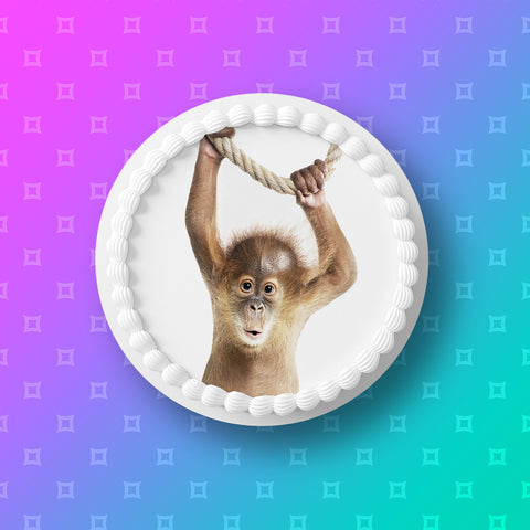 Orangutan 01 Edible Icing Cake Topper