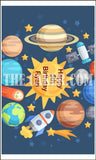 Planets Space Solar System Edible Icing Cake Topper 01