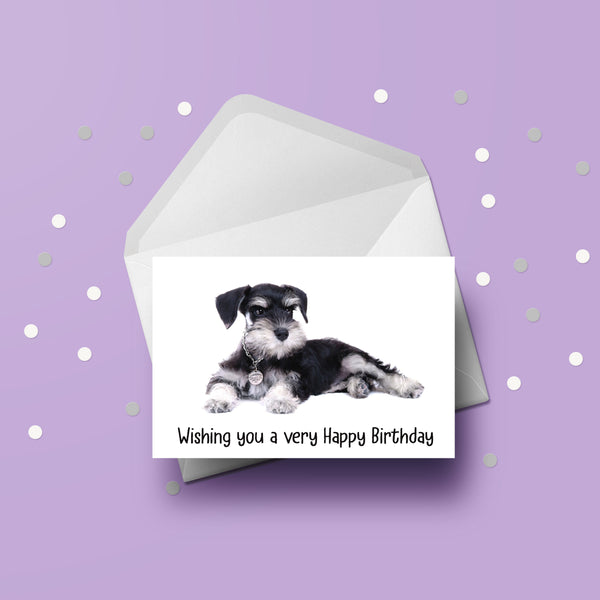 Schnauzer 01 Birthday Card