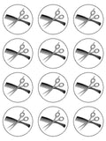Hairdressing Edible Icing Cake Topper 01