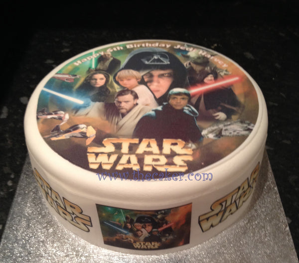 Star Wars Edible Icing Cake Topper 01