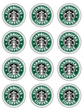Starbucks Coffee Logo Edible Icing Cake Topper