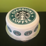 Starbucks Coffee Logo Edible Icing Cake Topper
