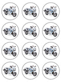 Suzuki Hayabusa Motorbike Edible Icing Cake Topper