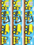 Yellow Tractor Edible Icing Cake Topper 02